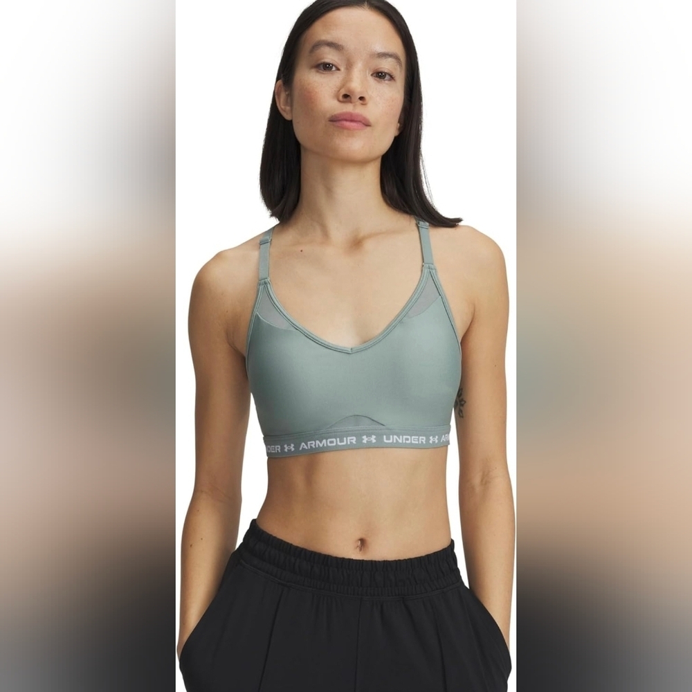 Under Armour Crossback Women's Silica Green Sports Bra